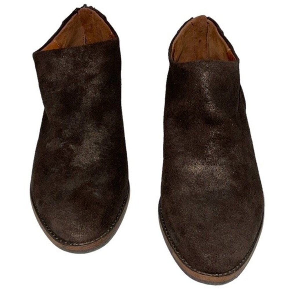 Lucky Brand LK-FAI Dark Brown Suede Booties Size 9.5‎ Excellent Condition - Picture 3 of 9